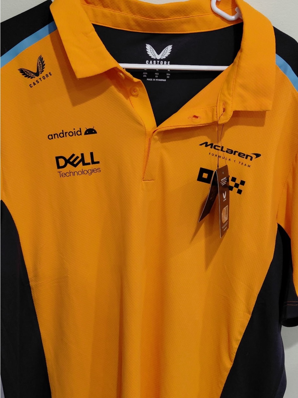 McLaren Men's Orange Polo Shirt